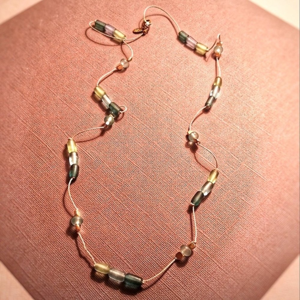 Vintage Liz Claiborne glass bead necklace